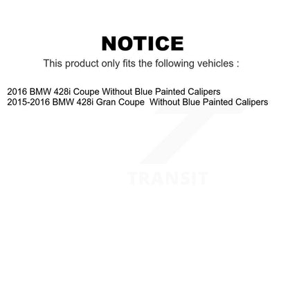 [Avant + Arrière] Kit de plaquette (céramique) de frein pour BMW 428i Gran Coupe sans Blue Painted Calipers KCN-100063