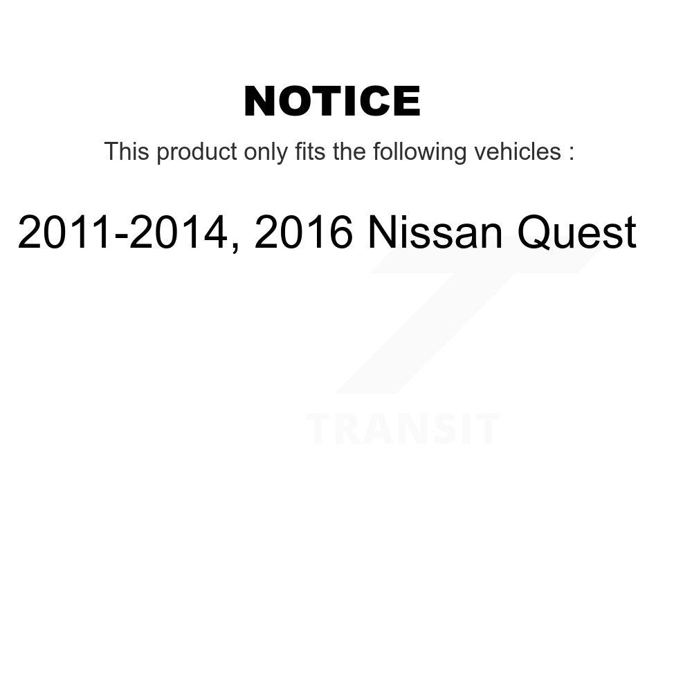 [Avant + Arrière] Kit de plaquette (céramique) de frein pour Nissan Quest KCN-100077