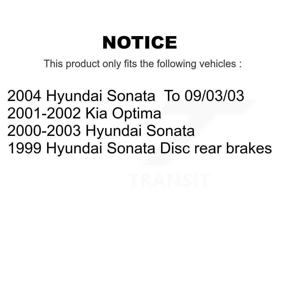 [Avant + Arrière] Kit de plaquette (céramique) de frein pour Hyundai Sonata Kia Optima KCN-100095