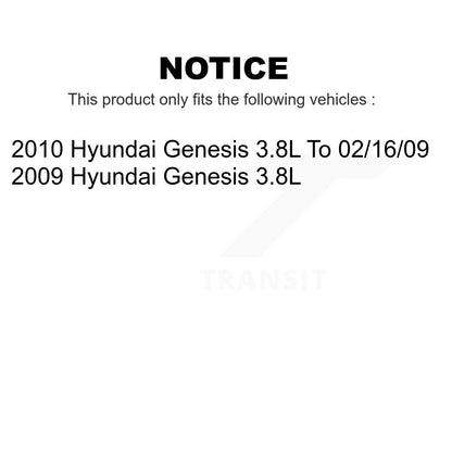 [Avant + Arrière] Kit de plaquette (céramique) de frein pour Hyundai Genesis 3.8L KCN-100117