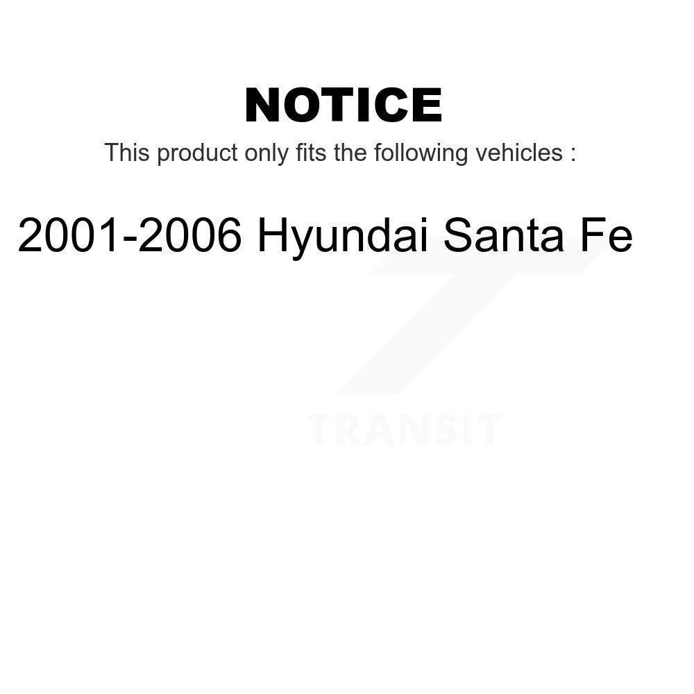 [Avant + Arrière] Kit de plaquette (céramique) de frein pour 2001-2006 Hyundai Santa Fe KCN-100156