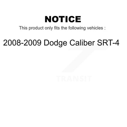 [Avant + Arrière] Kit de plaquette (céramique) de frein pour 2008-2009 Dodge Caliber SRT-4 KCN-100175