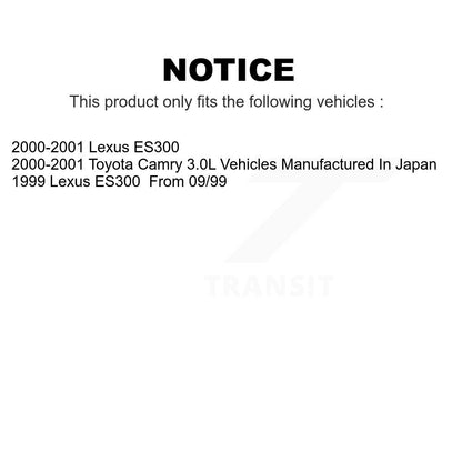 [Avant + Arrière] Kit de plaquette (céramique) de frein pour Toyota Camry Lexus ES300 KCN-100182