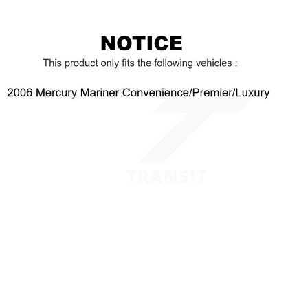 [Avant + Arrière] Kit de plaquette (céramique) de frein pour Mazda Tribute Mercury Mariner KCN-100193