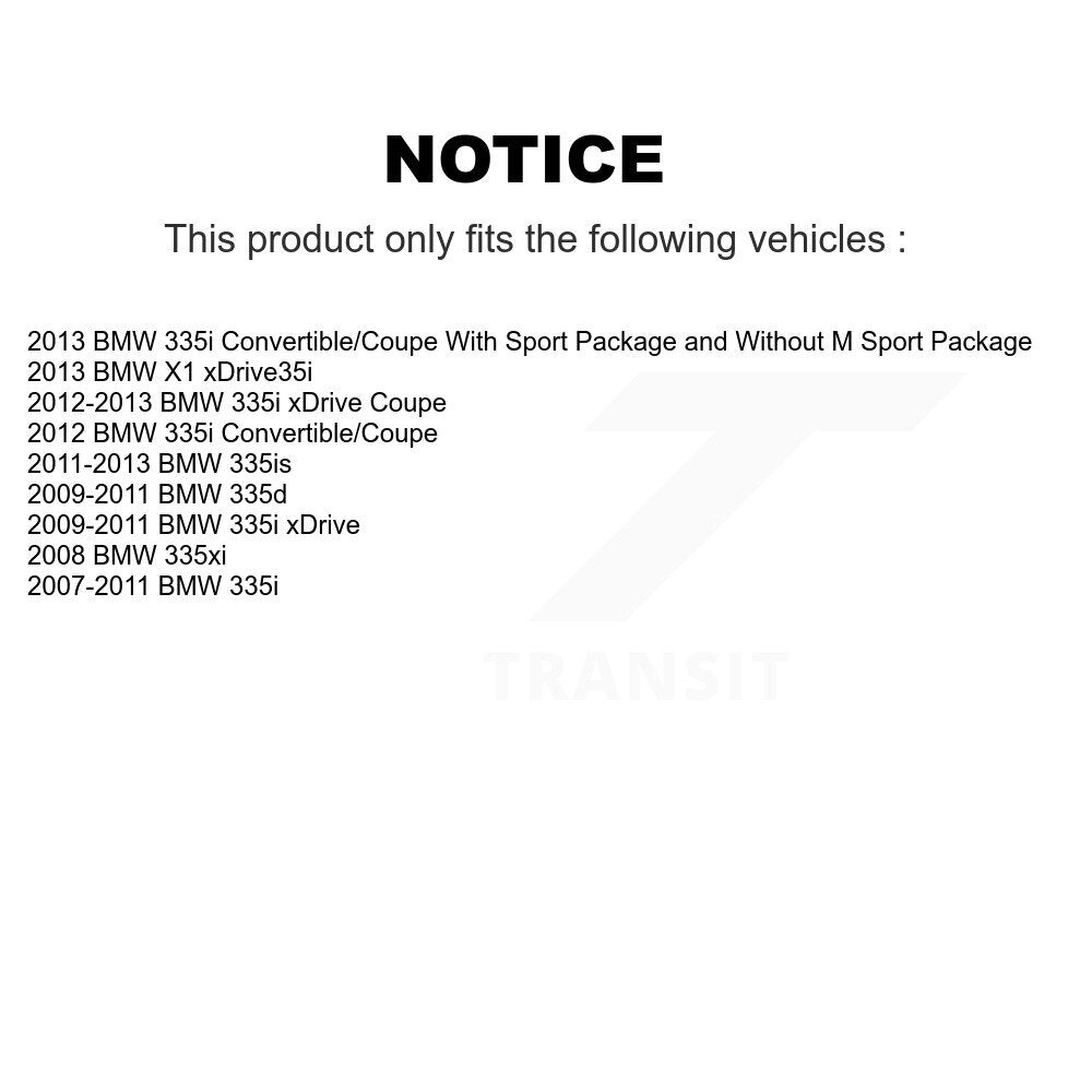 [Avant + Arrière] Kit de plaquette (céramique) de frein pour BMW 335i xDrive X1 335d 335xi 335is KCN-100226
