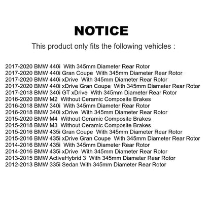 [Avant + Arrière] Kit de plaquette (céramique) de frein pour BMW 428i 330i xDrive 335i 328i M4 430i Gran Coupe M3 435i 340i 440i M2 GT ActiveHybrid 3 KCN-100229
