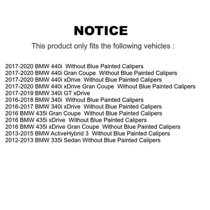 [Avant + Arrière] Kit de plaquette (céramique) de frein pour BMW 335i 340i 440i xDrive Gran Coupe 435i ActiveHybrid 3 GT KCN-100230