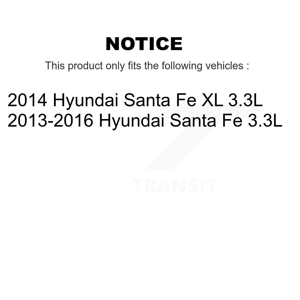 [Avant + Arrière] Kit de plaquette (céramique) de frein pour Hyundai Santa Fe XL 3.3L KCN-100239