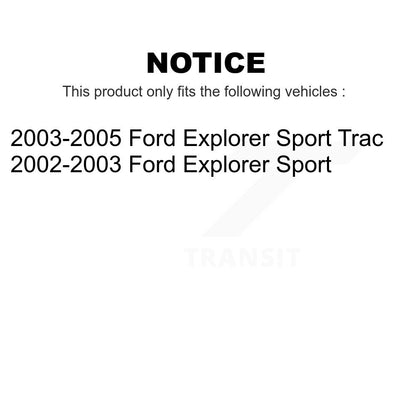 [Avant + Arrière] Kit de plaquette (céramique) de frein pour Ford Explorer Sport Trac KCN-100243