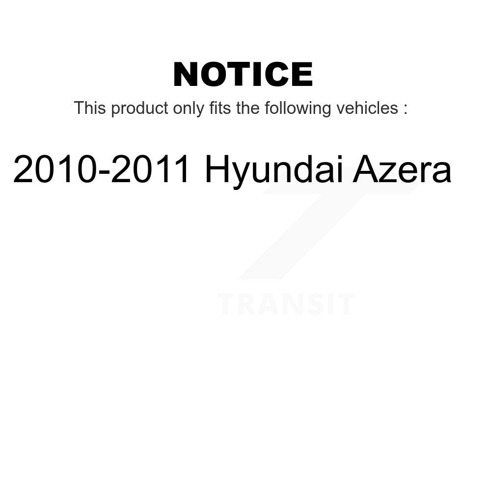 [Avant + Arrière] Kit de plaquette (céramique) de frein pour 2010-2011 Hyundai Azera KCN-100265