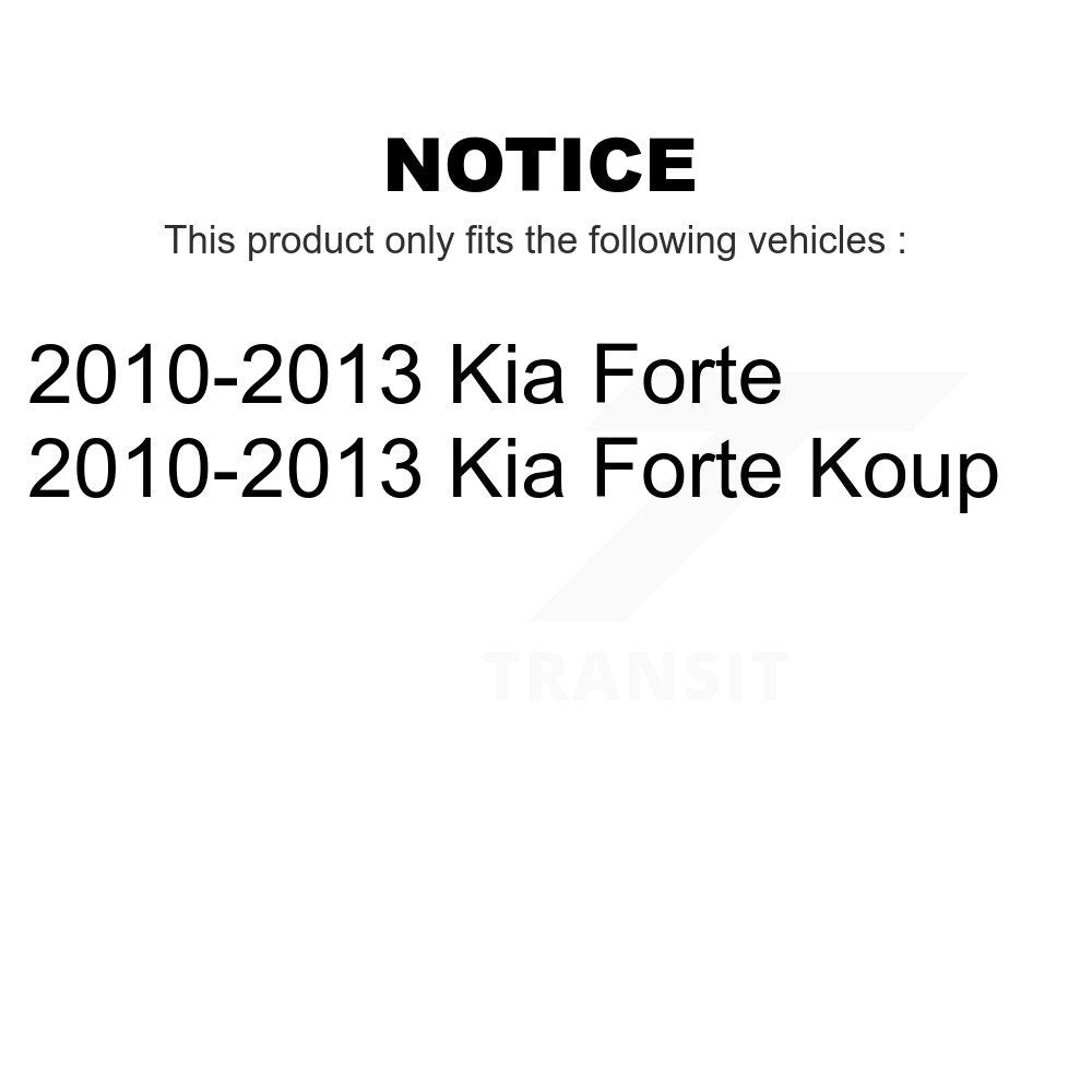 [Avant + Arrière] Kit de plaquette (céramique) de frein pour 2010-2013 Kia Forte Koup KCN-100274