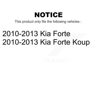 [Avant + Arrière] Kit de plaquette (céramique) de frein pour 2010-2013 Kia Forte Koup KCN-100274