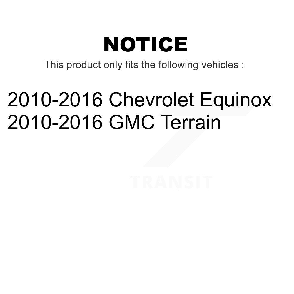 [Avant + Arrière] Kit de plaquette (céramique) de frein pour 2010-2017 Chevrolet Equinox GMC Terrain KCN-100289