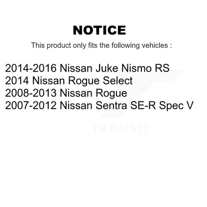 [Avant + Arrière] Kit de plaquette (céramique) de frein pour Nissan Rogue Sentra Juke Select KCN-100295