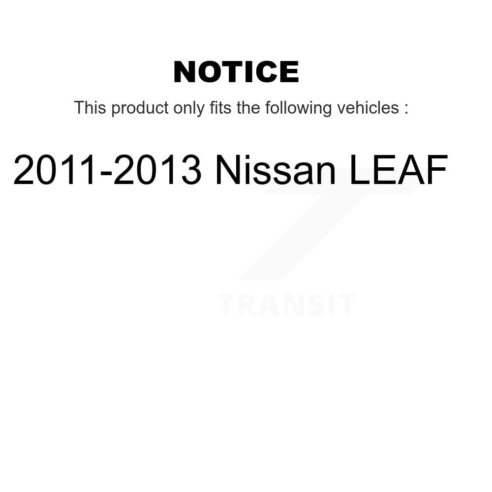 [Avant + Arrière] Kit de plaquette (céramique) de frein pour 2011-2013 Nissan LEAF KCN-100297