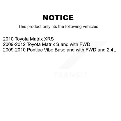 [Avant + Arrière] Kit de plaquette (céramique) de frein pour Toyota Matrix Pontiac Vibe KCN-100299