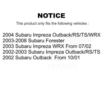 [Avant + Arrière] Kit de plaquette (céramique) de frein pour Subaru Forester Impreza Outback KCN-100316