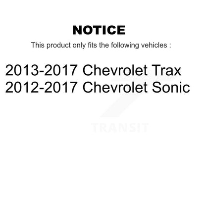 [Avant + Arrière] Kit de plaquette (céramique) de frein pour Chevrolet Sonic Trax KCN-100354