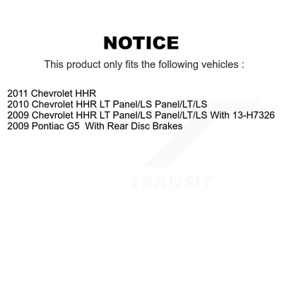 [Avant + Arrière] Kit de plaquette (céramique) de frein pour Chevrolet HHR Pontiac G5 KCN-100365