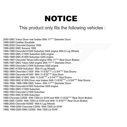 [Avant + Arrière] Kit de plaquette (céramique) de frein pour Chevrolet C1500 K1500 GMC K2500 Suburban C2500 Yukon Tahoe Express 1500 Savana Cadillac Escalade KCN-100370