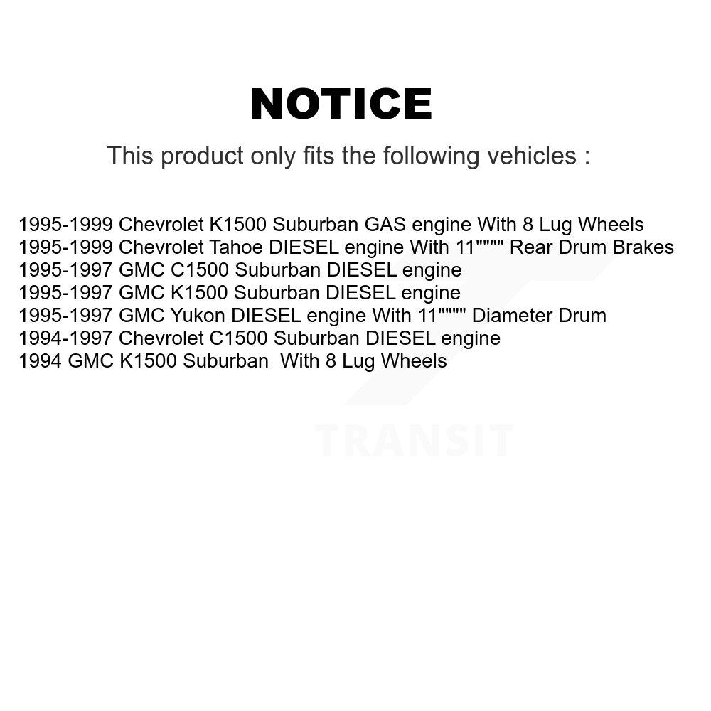 [Avant + Arrière] Kit de plaquette (céramique) de frein pour Chevrolet Tahoe K1500 Suburban GMC C1500 Yukon KCN-100372