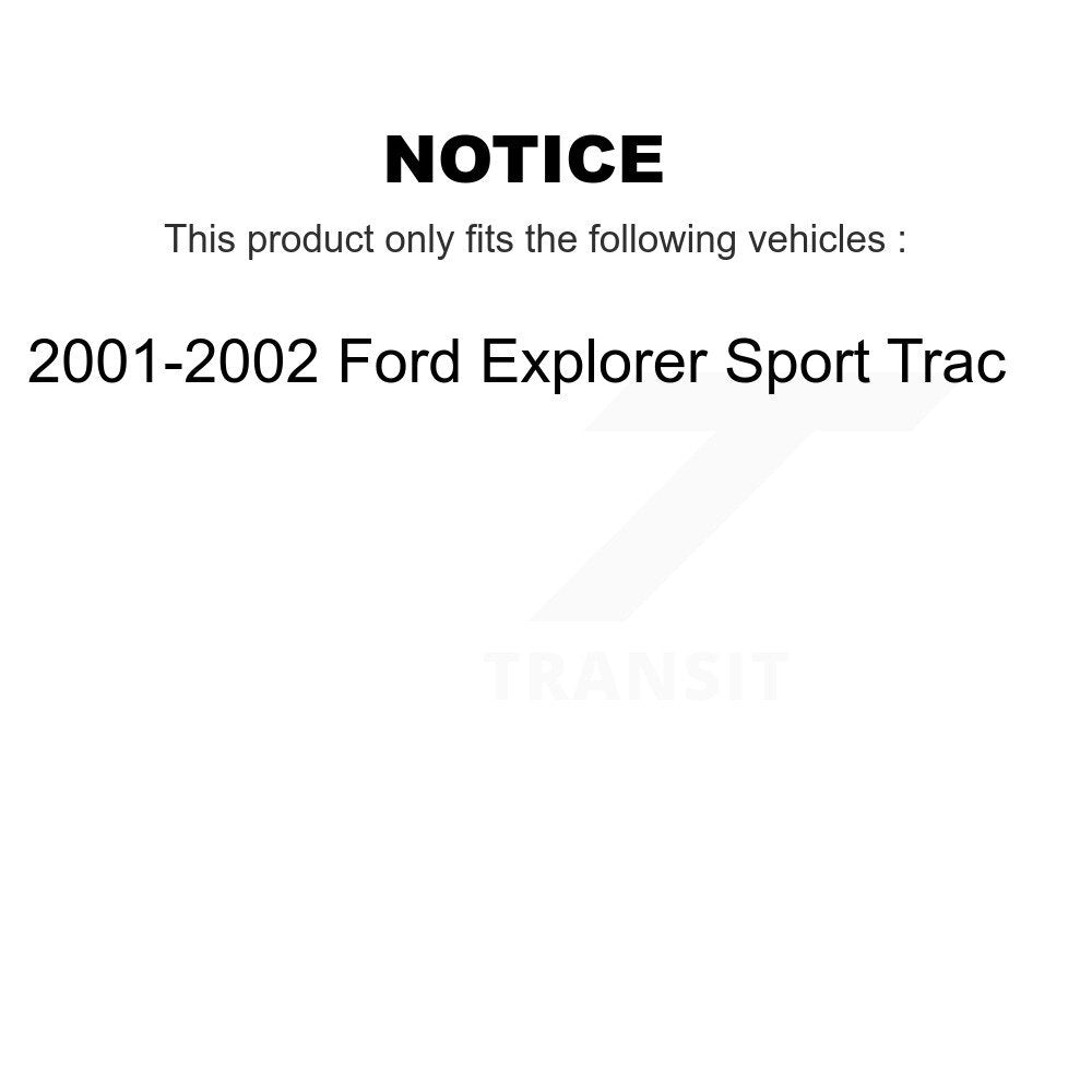 [Avant + Arrière] Kit de plaquette (céramique) de frein pour 2001-2002 Ford Explorer Sport Trac KCN-100375