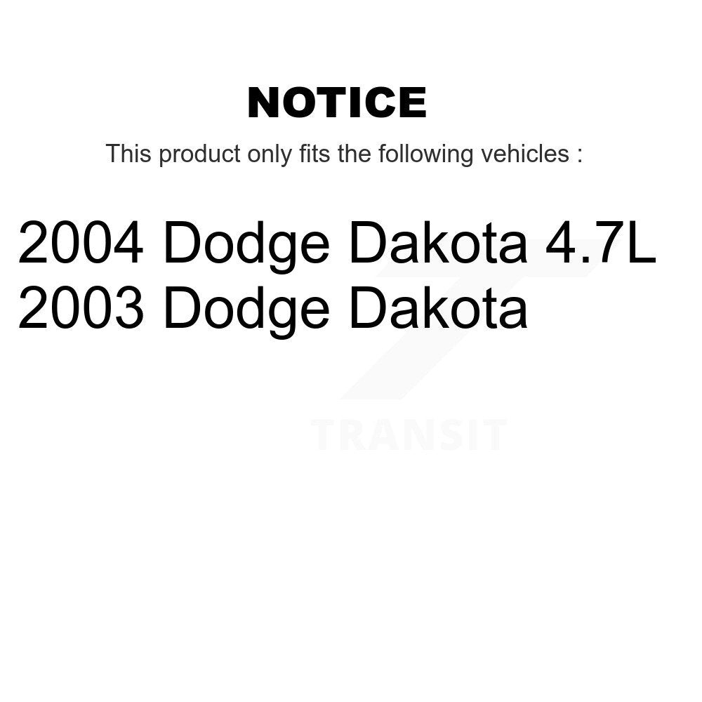 [Avant + Arrière] Kit de plaquette (céramique) de frein pour Dodge Dakota KCN-100378