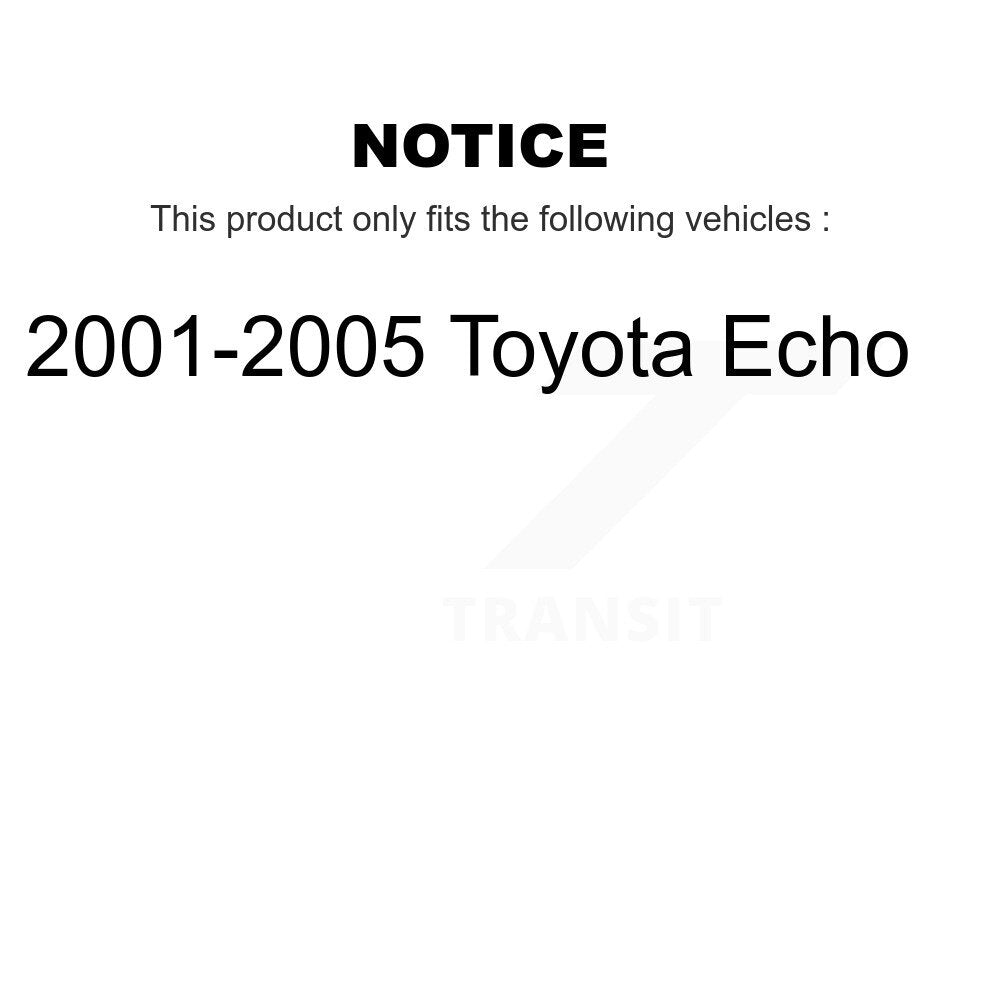 [Avant + Arrière] Kit de plaquette (céramique) de frein pour 2001-2005 Toyota Echo KCN-100383