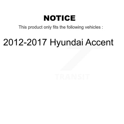 [Avant + Arrière] Kit de plaquette (céramique) de frein pour 2012-2017 Hyundai Accent KCN-100394