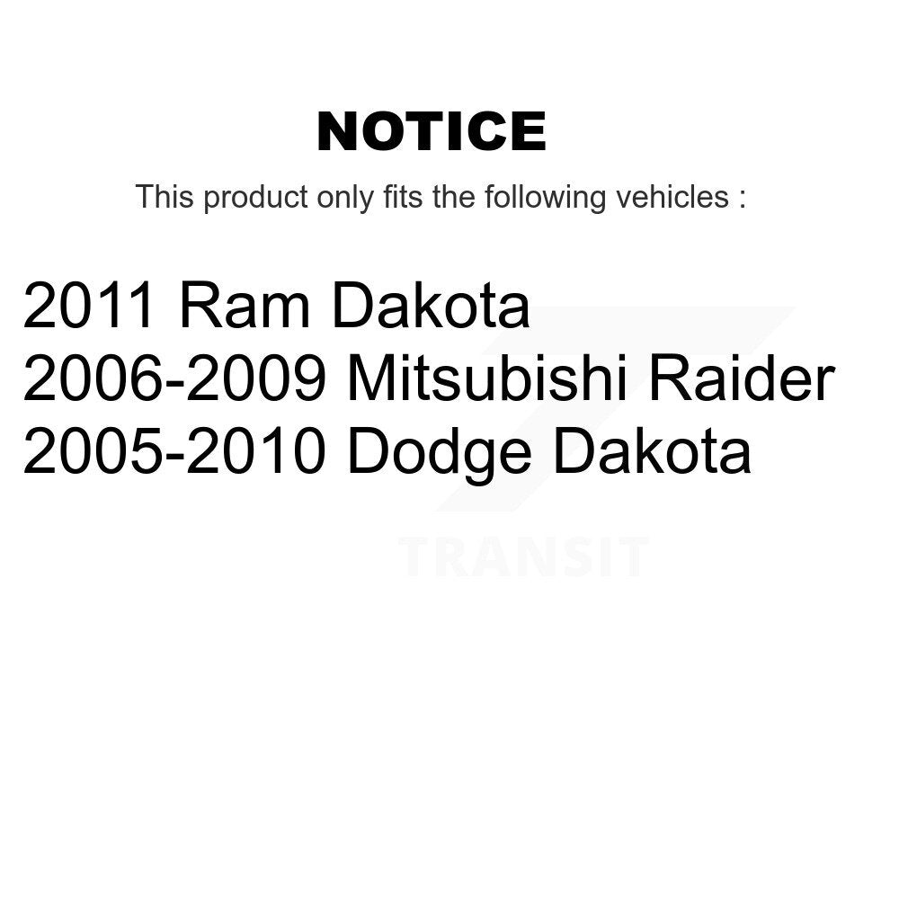 [Avant + Arrière] Kit de plaquette (céramique) de frein pour Dakota Dodge Mitsubishi Raider Ram KCN-100396