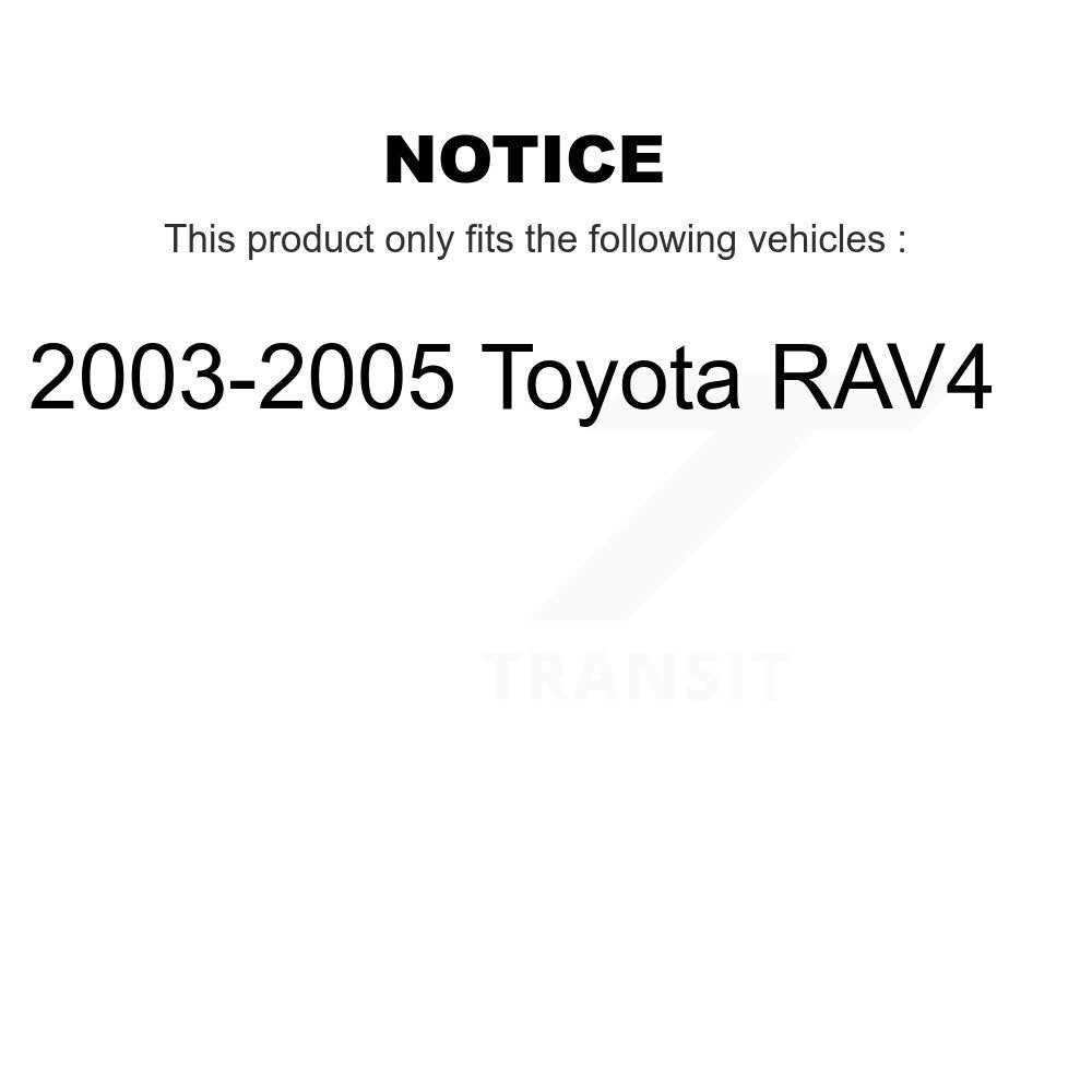 [Avant + Arrière] Kit de plaquette (céramique) de frein pour 2003-2005 Toyota RAV4 KCN-100420