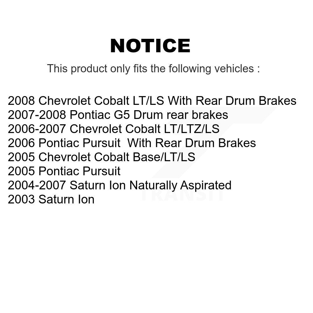[Avant + Arrière] Kit de plaquette (céramique) de frein pour Chevrolet Cobalt Saturn Ion Pontiac G5 Pursuit KCN-100449