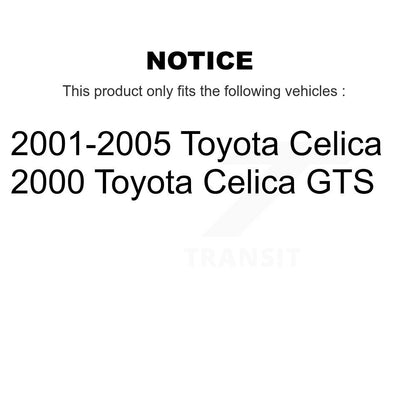 [Avant + Arrière] Kit de plaquette (céramique) de frein pour Toyota Celica KCN-100473