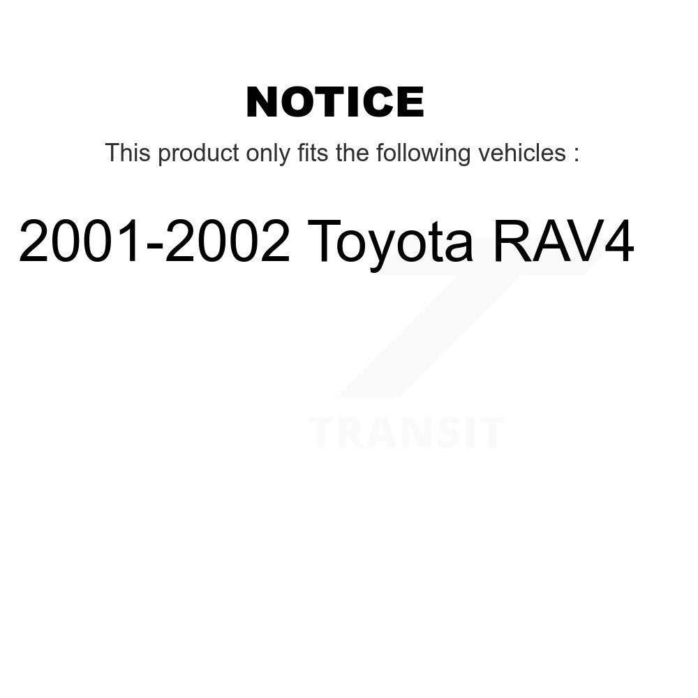 [Avant + Arrière] Kit de plaquette (céramique) de frein pour 2001-2002 Toyota RAV4 KCN-100479