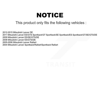 [Avant + Arrière] Kit de plaquette (céramique) de frein pour Mitsubishi Lancer KCN-100490