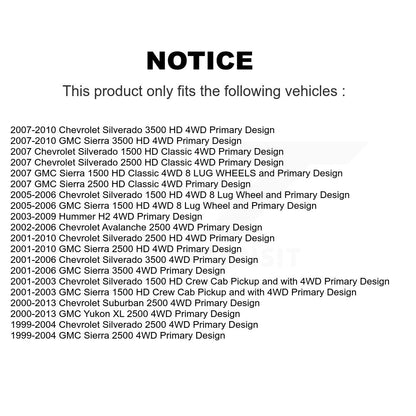 [Avant] Arbre de transmission CV pour Chevrolet GMC Sierra 2500 HD Silverado 3500 Classic Hummer H2 KCV-100053