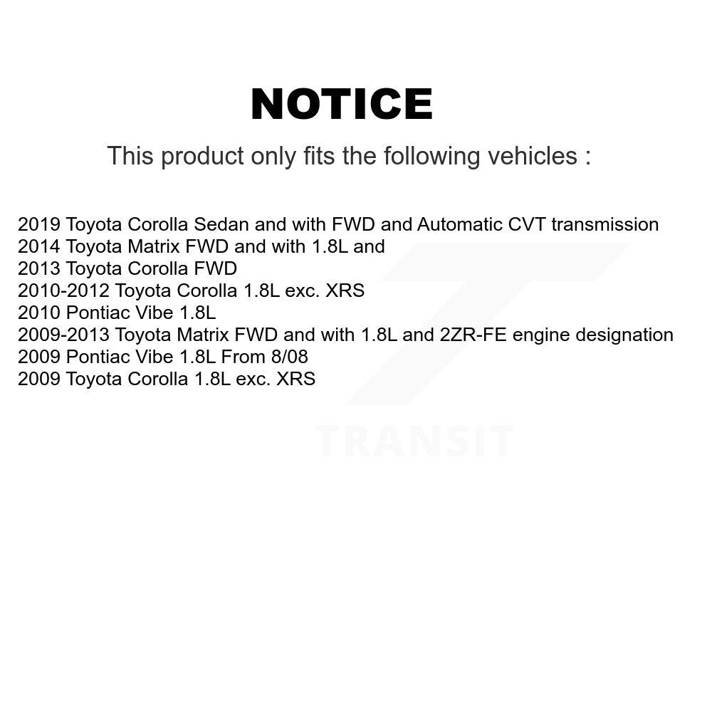[Avant] Arbre de transmission CV pour Toyota Corolla Matrix Pontiac Vibe KCV-100054