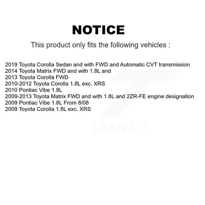 [Avant] Arbre de transmission CV pour Toyota Corolla Matrix Pontiac Vibe KCV-100054