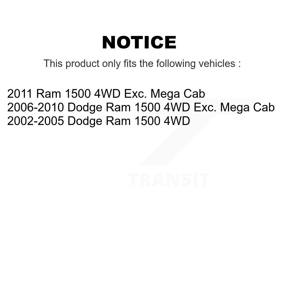 [Avant] Arbre de transmission CV pour Dodge Ram 1500 4WD KCV-100062