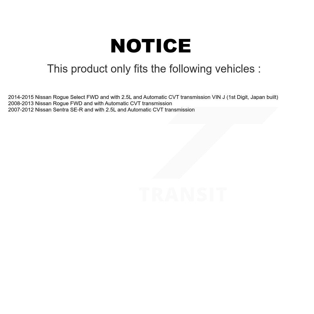 [Avant] Arbre de transmission CV pour Nissan Rogue Sentra Select KCV-100066