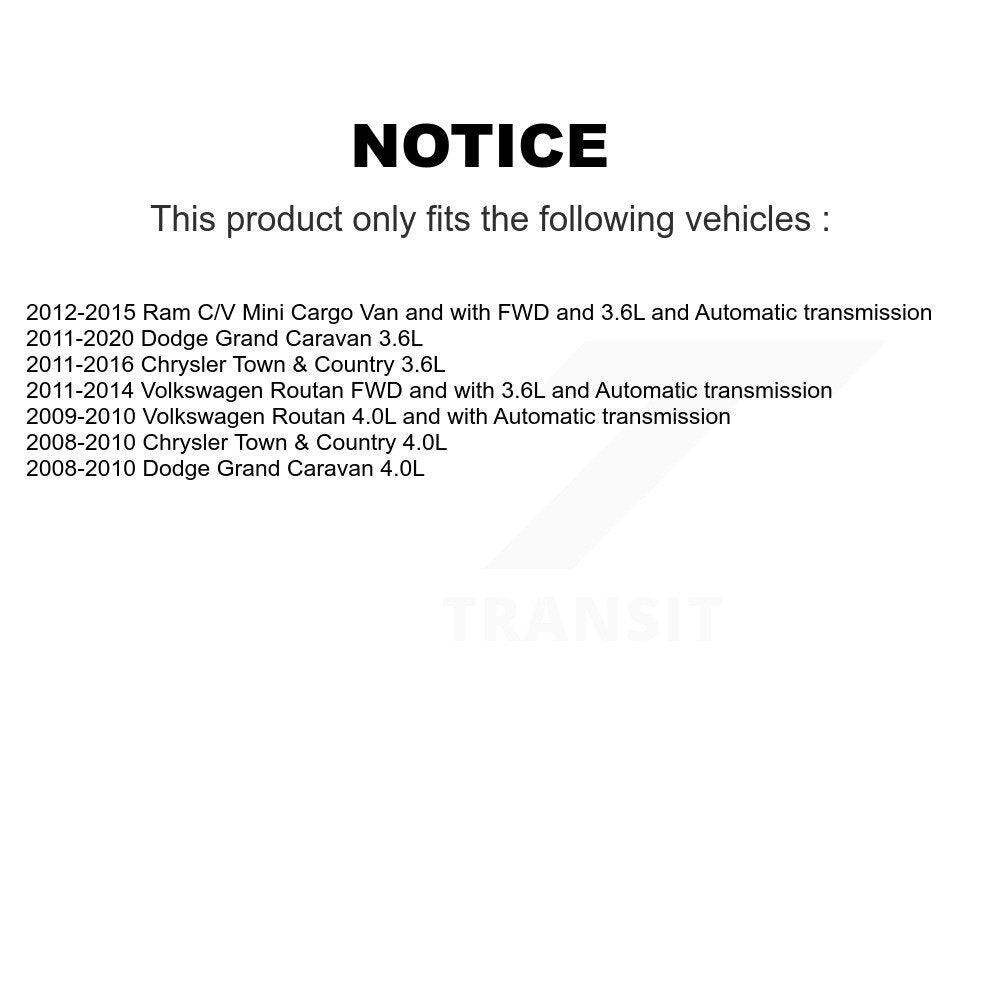 [Avant] Arbre de transmission CV pour Dodge Grand Caravan Chrysler Town & Country Ram C/V Routan KCV-100083