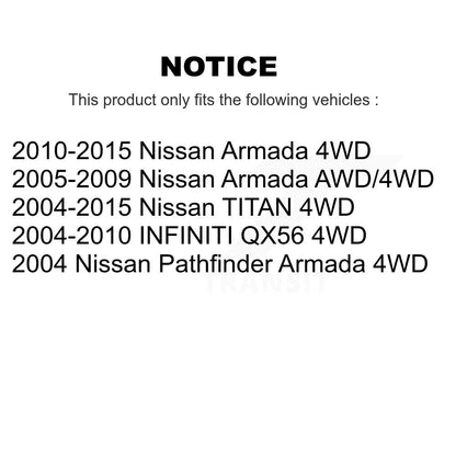 [Avant] Arbre de transmission CV pour Nissan TITAN Armada INFINITI QX56 Pathfinder KCV-100104