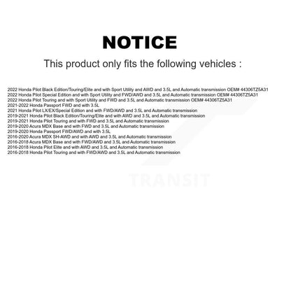 [Avant] Arbre de transmission CV pour Honda Pilot Acura MDX Passport KCV-100117