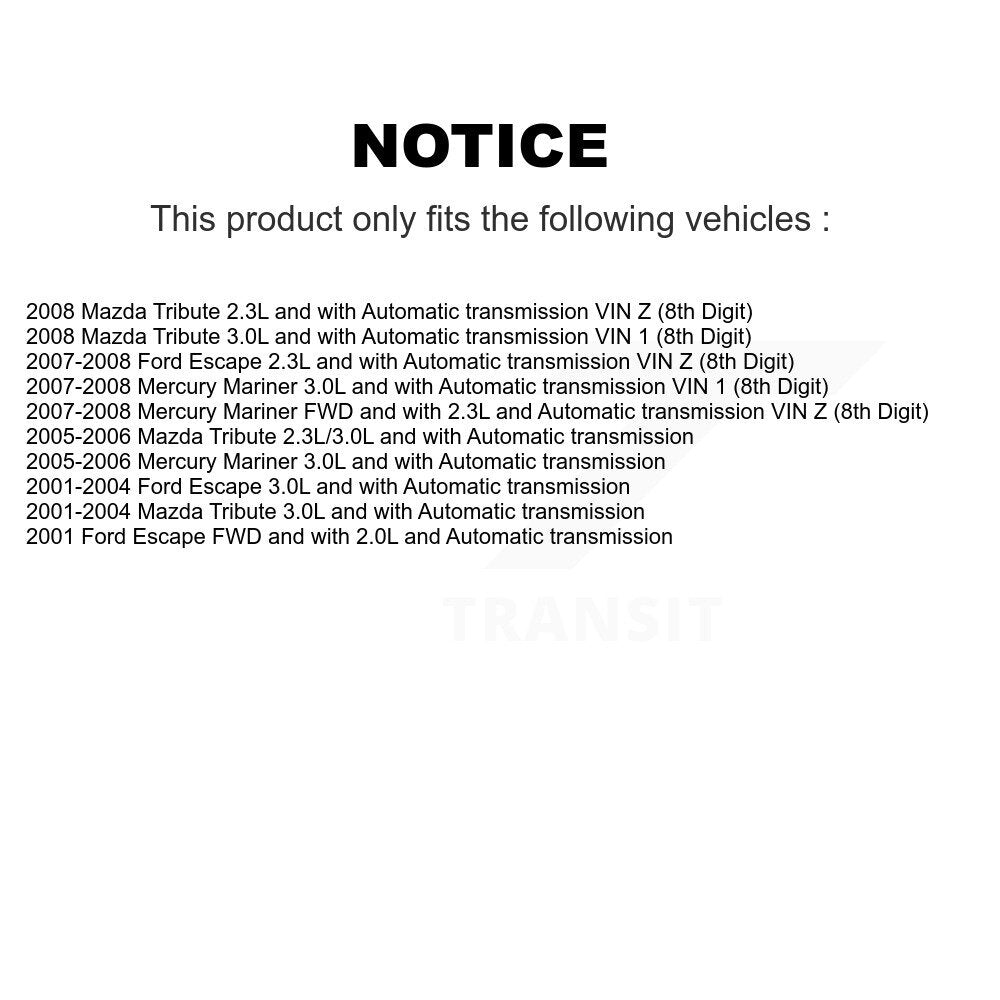[Avant] Arbre de transmission CV pour Ford Escape Mazda Tribute Mercury Mariner KCV-100130