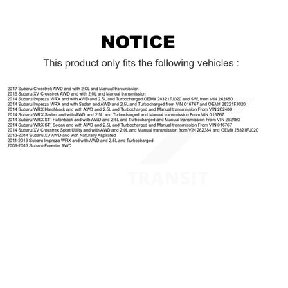 [Avant] Arbre de transmission CV pour Subaru Forester Impreza XV Crosstrek WRX STI KCV-100132