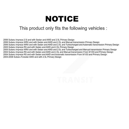 [Avant] Arbre de transmission CV pour Subaru Forester Impreza KCV-100134