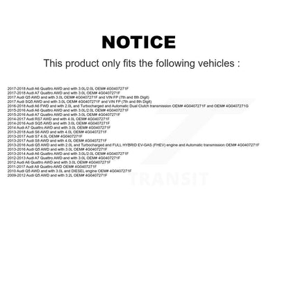 [Avant] Arbre de transmission CV pour Audi Q5 A6 Quattro A7 SQ5 A8 S6 RS7 S8 KCV-100144