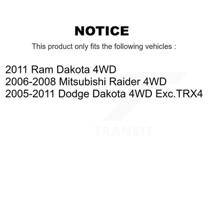 [Avant Gauche] Arbre de transmission CV pour Dakota Dodge Ram Mitsubishi Raider KCV-100190