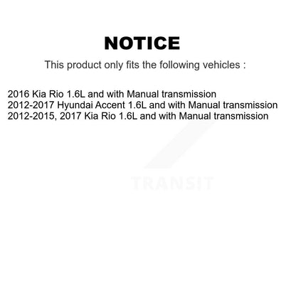 [Avant] Arbre de transmission CV pour Hyundai Accent Kia Rio 1.6L with Manual transmission KCV-100204