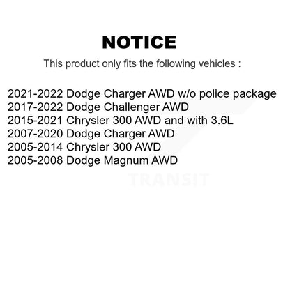 [Avant] Arbre de transmission CV pour Dodge Chrysler 300 Charger Challenger Magnum KCV-100232
